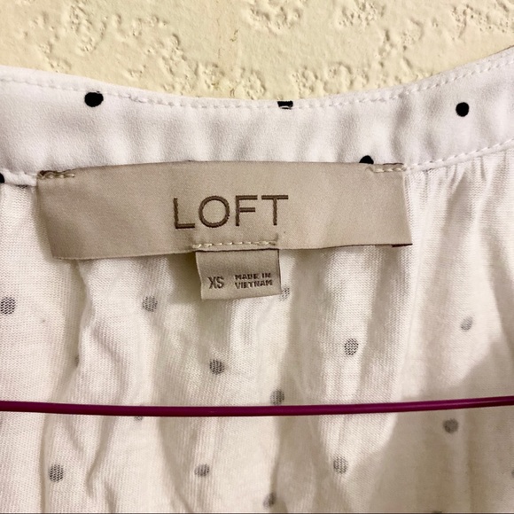 LOFT polka dot sleeveless blouse - Picture 4 of 5